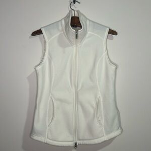 Lands End Cream Fleece Vest
